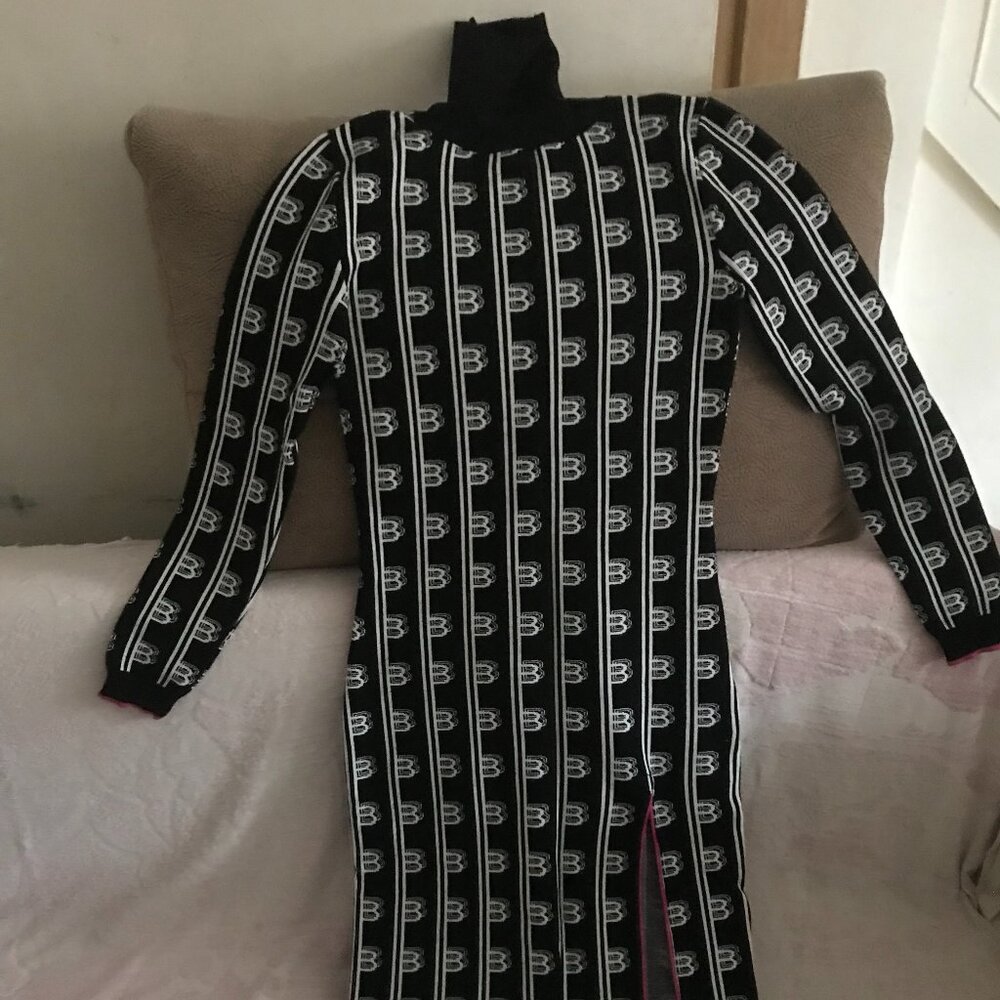 Long sleeve Babylon Collection Italia Turtleneck Dress made in Italy